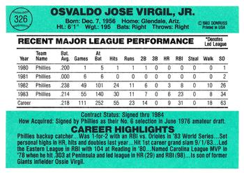 Ozzie Virgil  baseball card collectible - Main Image 2