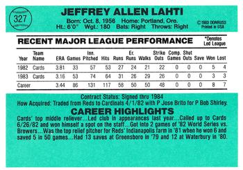 Jeff Lahti  baseball card collectible - Main Image 2