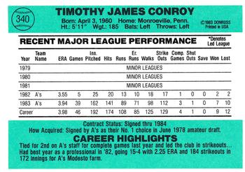 Tim Conroy  baseball card collectible - Main Image 2