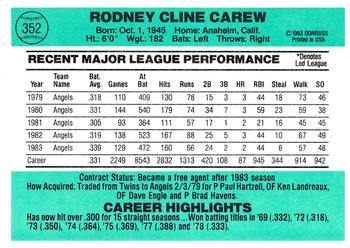 Rod Carew  baseball card collectible - Main Image 2