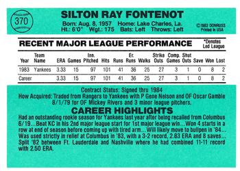Ray Fontenot  baseball card collectible - Main Image 2