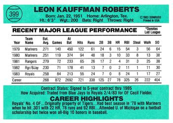 Leon Roberts  baseball card collectible - Main Image 2