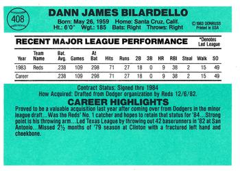 Dann Bilardello  baseball card collectible - Main Image 2