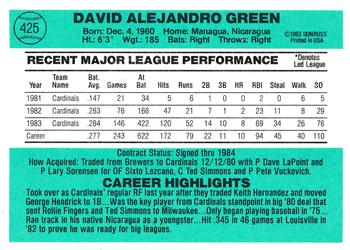 David Green  baseball card collectible - Main Image 2