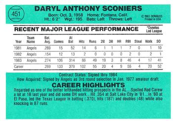 Daryl Sconiers  baseball card collectible - Main Image 2