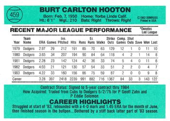 Burt Hooton  baseball card collectible - Main Image 2