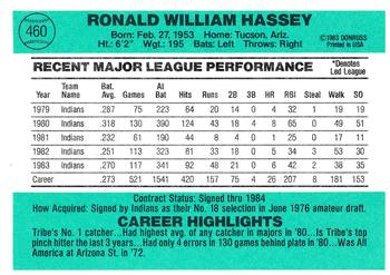 Ron Hassey  baseball card collectible - Main Image 2