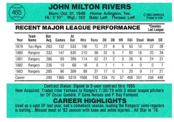 Mickey Rivers  baseball card collectible - Main Image 2