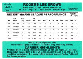 Bobby Brown  baseball card collectible - Main Image 2