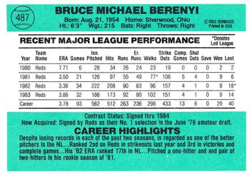 Bruce Berenyi  baseball card collectible - Main Image 2