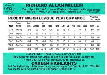 Rick Miller  baseball card collectible - Main Image 2