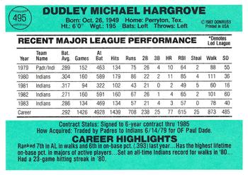 Mike Hargrove  baseball card collectible - Main Image 2