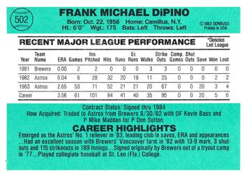 Frank DiPino  baseball card collectible - Main Image 2