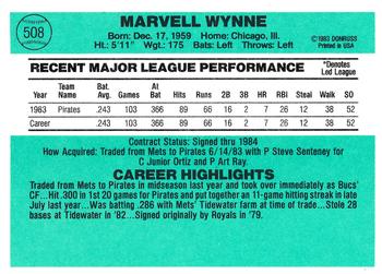 Marvell Wynne  baseball card collectible - Main Image 2