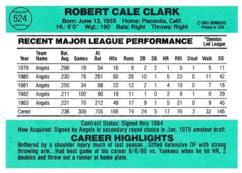 Bobby Clark  baseball card collectible - Main Image 2