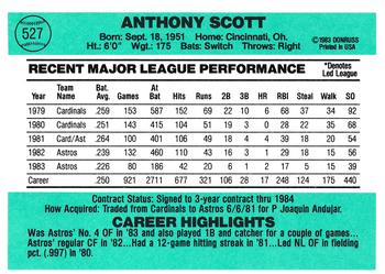 Tony Scott  baseball card collectible - Main Image 2
