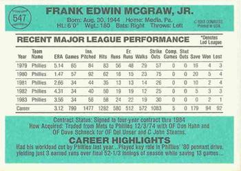 Tug McGraw  baseball card collectible - Main Image 2