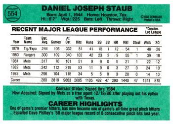 Rusty Staub  baseball card collectible - Main Image 2