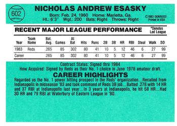 Nick Esasky  baseball card collectible - Main Image 2