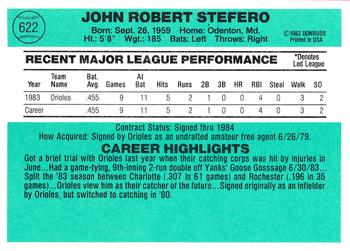 John Stefero  baseball card collectible - Main Image 2