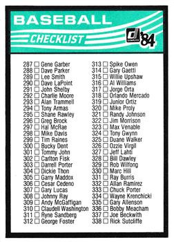 Checklist: 235-338  baseball card collectible - Main Image 2