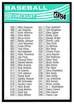 Checklist: 443-546  baseball card collectible - Main Image 2