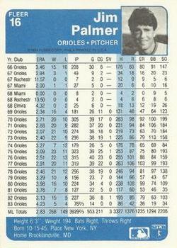 Jim Palmer  baseball card collectible - Main Image 2