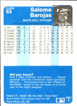 Salome Barojas  baseball card collectible - Main Image 2