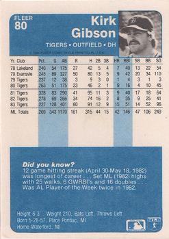 Kirk Gibson  baseball card collectible - Main Image 2