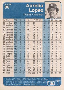 Aurelio Lopez  baseball card collectible - Main Image 2