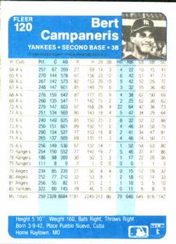 Bert Campaneris  baseball card collectible - Main Image 2