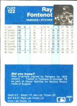 Ray Fontenot  baseball card collectible - Main Image 2