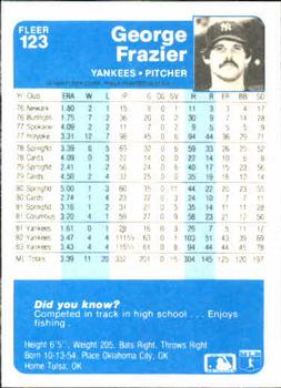 George Frazier  baseball card collectible - Main Image 2