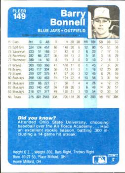 Barry Bonnell  baseball card collectible - Main Image 2