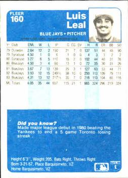 Luis Leal  baseball card collectible - Main Image 2