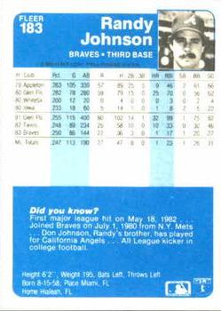 Randy Johnson  baseball card collectible - Main Image 2