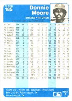 Donnie Moore  baseball card collectible - Main Image 2