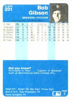 Bob Gibson  baseball card collectible - Main Image 2