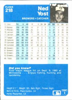 Ned Yost  baseball card collectible - Main Image 2