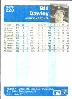 Bill Dawley  baseball card collectible - Main Image 2