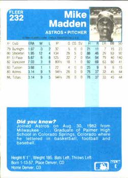 Mike Madden  baseball card collectible - Main Image 2