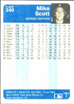 Mike Scott  baseball card collectible - Main Image 2