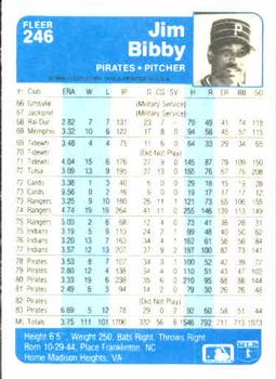 Jim Bibby  baseball card collectible - Main Image 2