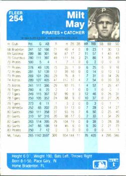 Milt May  baseball card collectible - Main Image 2