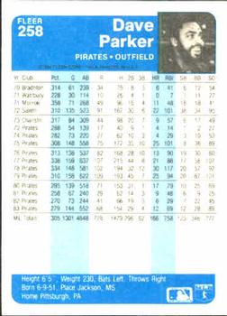 Dave Parker  baseball card collectible - Main Image 2