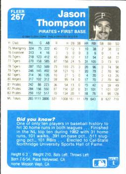 Jason Thompson  baseball card collectible - Main Image 2