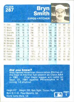 Bryn Smith  baseball card collectible - Main Image 2