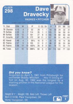 Dave Dravecky  baseball card collectible - Main Image 2