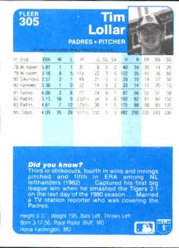 Tim Lollar  baseball card collectible - Main Image 2