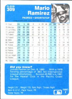 Mario Ramirez  baseball card collectible - Main Image 2